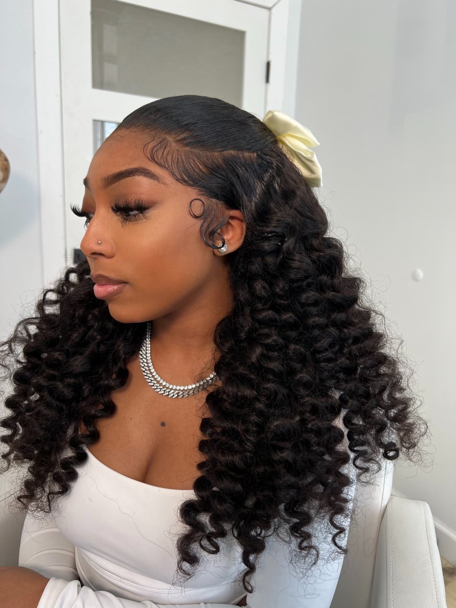 Deep Curly Frontal Wig