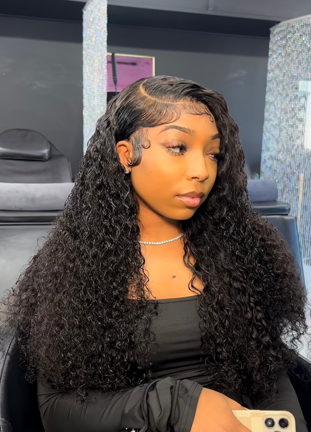Deep Curly Frontal Wig